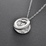 Mom Heart Diffuser Locket Necklace Stainless Steel