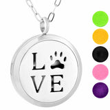 Aromatherapy Perfume Pendant Necklace - Stainless Steel Diffuser Locket