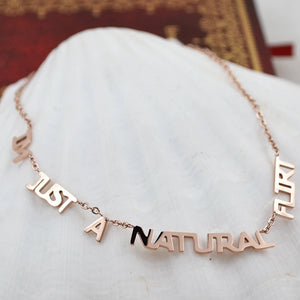 Hollow Letters Titanium Anklet Stainless Steel Chain Bracelet