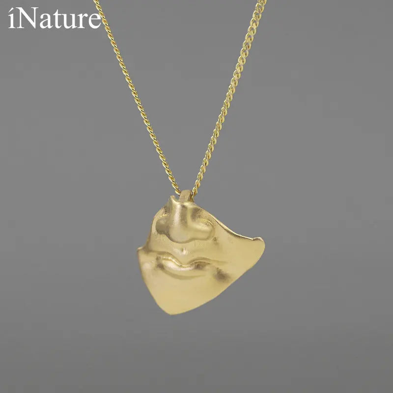 18K Plated Sterling Silver Good Luck Gandhara Buddha Pendant Necklace