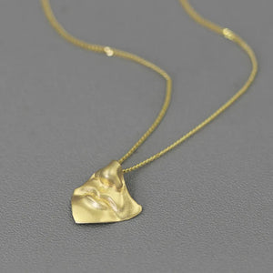 18K Plated Sterling Silver Good Luck Gandhara Buddha Pendant Necklace
