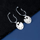 925 Silver Palette Cuff Ear Clip Earrings for Women