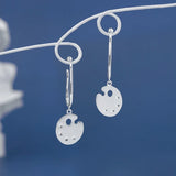925 Silver Palette Cuff Ear Clip Earrings for Women
