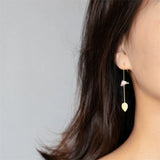 925 Silver Baroque Pearl Leaf Earrings for Women