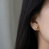 925 Silver Cat Dog Paw Earrings Women Girls Jewelry