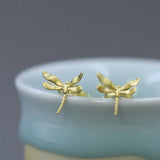 925 Silver Dragonfly Ear Cuff Clip Earrings Women's Jewelry