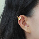 925 Silver Butterfly Ear Cuff Clip Earrings for Women