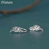 925 Silver Cloud Clip Earrings for Women, Ear Cuff Jewelry