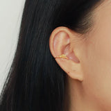 925 Silver Cloud Clip Earrings for Women, Ear Cuff Jewelry