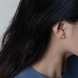 925 Silver Key Stud Earrings For Women