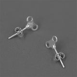925 Silver Key Stud Earrings For Women