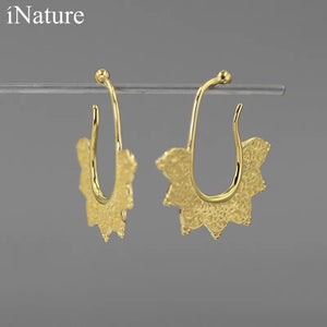 925 Sterling Silver Vintage Lace Clip Earrings