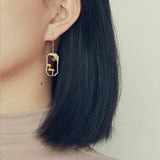 925 Silver Folk House Drop Earrings For Women Statement Jewelry Gift