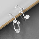 925 Silver Metal Ear Cuff Clip Earrings for Women