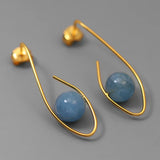 Sterling Silver Labradorite Bright Eyes Stud Earrings