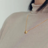 925 Silver Heart Pendant Choker Necklace - Women