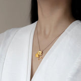 925 Silver Cherry Blossom Flower Pendant for Women
