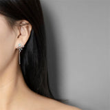 925 Sterling Silver Tourmaline Stone Earrings for Women
