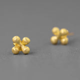 Punk Style 925 Silver Barbell Stud Earrings Unisex
