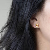 Punk Style 925 Silver Barbell Stud Earrings Unisex