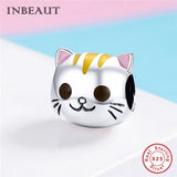 925 Silver Cat Girl Beads for Bracelet Making