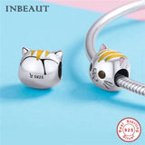 925 Silver Cat Girl Beads for Bracelet Making
