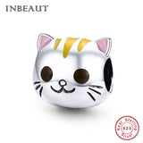 925 Silver Cat Girl Beads for Bracelet Making