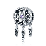 925 Silver Dream Catcher Angel Wing Charms Bracelet Beads