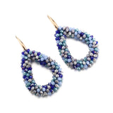 Colorful Bead Crystal Drop Earrings for Women Gift