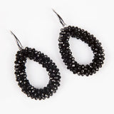Vintage Crystal Beaded Drop Earrings for Women