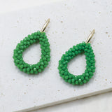 Colorful Water Drop Earrings Crystal Big Long Jewelry Gift
