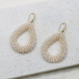 Colorful Water Drop Earrings Crystal Big Long Jewelry Gift