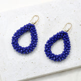 Colorful Water Drop Earrings Crystal Big Long Jewelry Gift