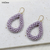 Colorful Water Drop Earrings Crystal Big Long Jewelry Gift