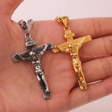 INRI Jesus Punk Vintage Cross Necklace Pendant
