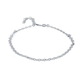 S925 Sterling Silver Disc Charm Bracelet