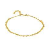 S925 Sterling Silver Disc Charm Bracelet