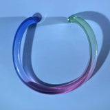 Colorful Acrylic Choker Bangle for Women