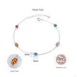 925 Sterling Silver Bead Bracelet for Women - Small Bead Rose Silver