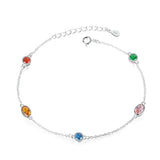 925 Sterling Silver Bead Bracelet for Women - Small Bead Rose Silver