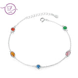 925 Sterling Silver Bead Bracelet for Women - Small Bead Rose Silver