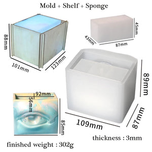 Abstract Style Large Eyes Pen Holder Silicone Mold DIY Gift