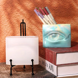 Abstract Style Large Eyes Pen Holder Silicone Mold DIY Gift