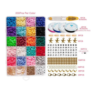 INS Bracelet DIY Accessories Colorful Soft Pottery Pieces Set