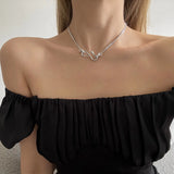 Minimalist INS Circle Snake Necklace Collar Neckchain Pendant
