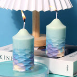 Wave Type Cylinder Candle Silicone Mold DIY Epoxy Resin Mold