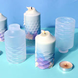 Wave Type Cylinder Candle Silicone Mold DIY Epoxy Resin Mold