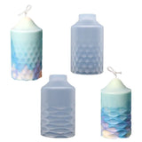 Wave Type Cylinder Candle Silicone Mold DIY Epoxy Resin Mold