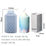 Wave Type Cylinder Candle Silicone Mold DIY Epoxy Resin Mold