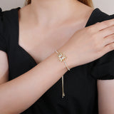 Teddy Bear Cz Crystal Bracelet for Women
